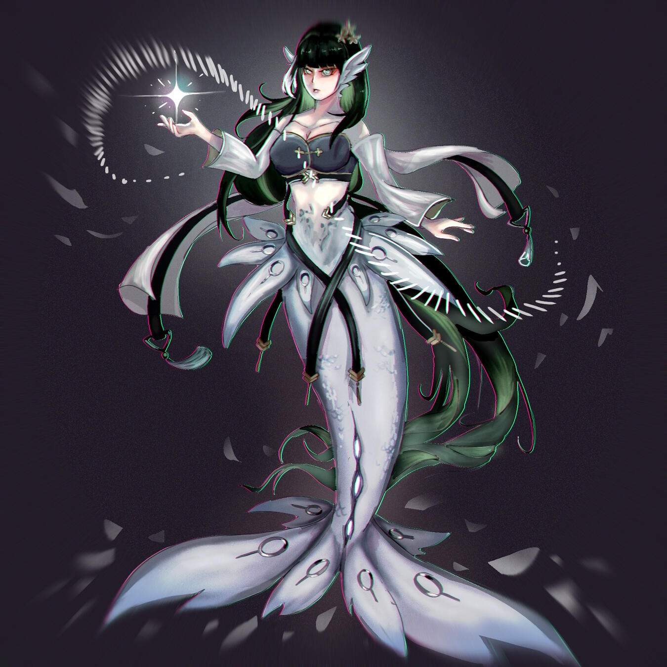 Baizhi from WuWa Mermay Fanart