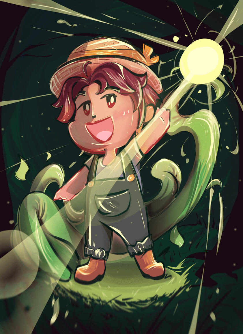 Farmer OC with plant powers